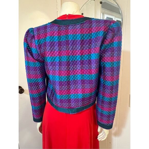 NWOT? Vintage OOAK Art to Wear Hand Woven Thai Silk Jacket S - Picture 5 of 7